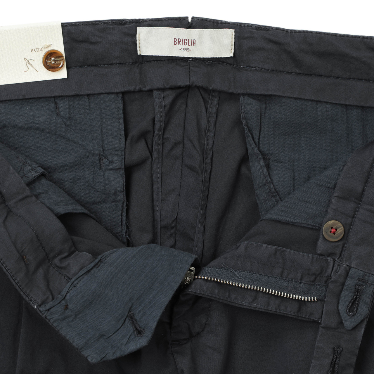 BRIGLIA 1949 ブリリア 1949 ツープリーツ コットン ストレッチ